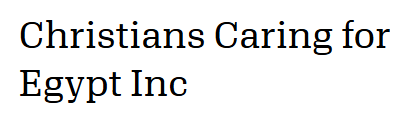 Christians Caring for Egypt Inc